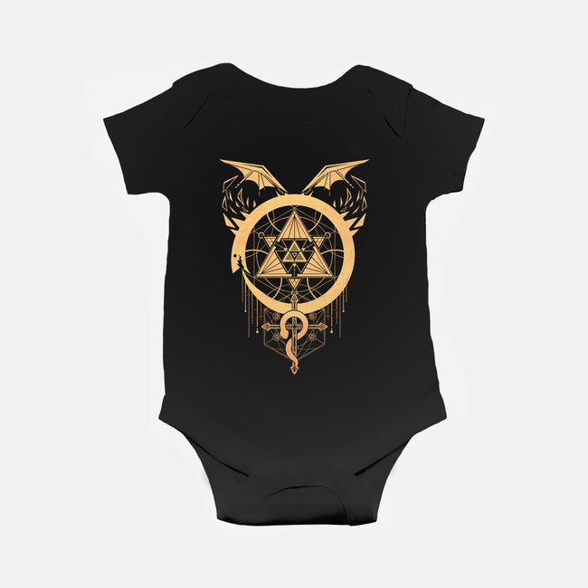 Gilded Snakes of Alchemy-baby basic onesie-icewreath