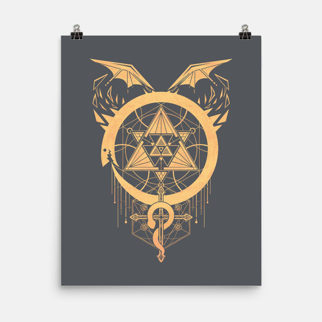 Gilded Snakes of Alchemy-none matte poster-icewreath