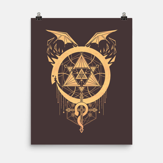 Gilded Snakes of Alchemy-none matte poster-icewreath