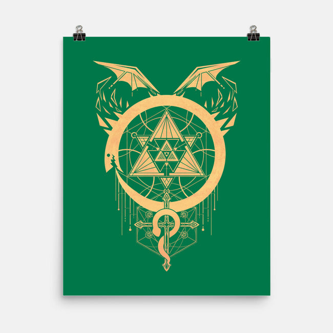 Gilded Snakes of Alchemy-none matte poster-icewreath