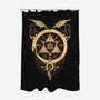 Gilded Snakes of Alchemy-none polyester shower curtain-icewreath
