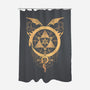 Gilded Snakes of Alchemy-none polyester shower curtain-icewreath