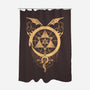 Gilded Snakes of Alchemy-none polyester shower curtain-icewreath