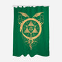 Gilded Snakes of Alchemy-none polyester shower curtain-icewreath