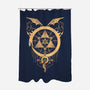 Gilded Snakes of Alchemy-none polyester shower curtain-icewreath