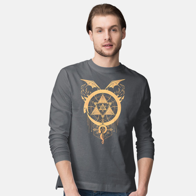 Gilded Snakes of Alchemy-mens long sleeved tee-icewreath