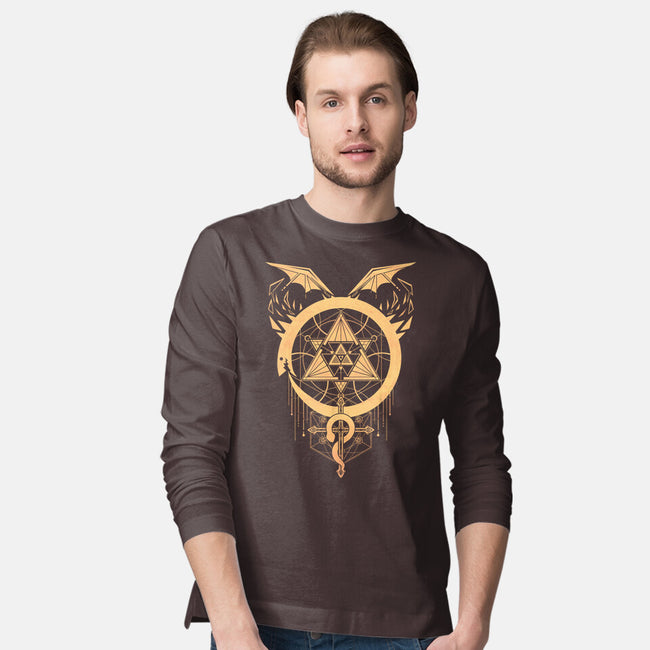 Gilded Snakes of Alchemy-mens long sleeved tee-icewreath