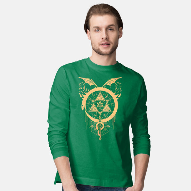 Gilded Snakes of Alchemy-mens long sleeved tee-icewreath