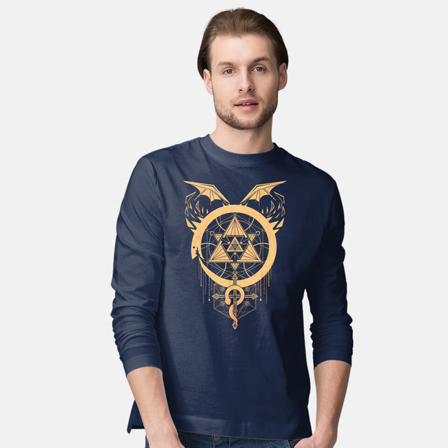 Gilded Snakes of Alchemy-mens long sleeved tee-icewreath