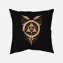 Gilded Snakes of Alchemy-none removable cover w insert throw pillow-icewreath