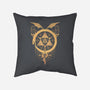 Gilded Snakes of Alchemy-none removable cover w insert throw pillow-icewreath