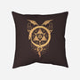 Gilded Snakes of Alchemy-none removable cover w insert throw pillow-icewreath