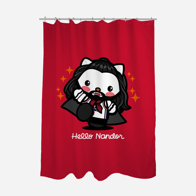 Hello Nandor-none polyester shower curtain-Boggs Nicolas
