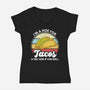 I'm a Hoe for Tacos-womens v-neck tee-LXTien