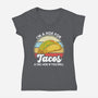 I'm a Hoe for Tacos-womens v-neck tee-LXTien