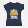 I'm a Hoe for Tacos-womens v-neck tee-LXTien