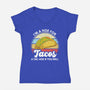 I'm a Hoe for Tacos-womens v-neck tee-LXTien