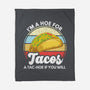 I'm a Hoe for Tacos-none fleece blanket-LXTien