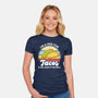 I'm a Hoe for Tacos-womens fitted tee-LXTien