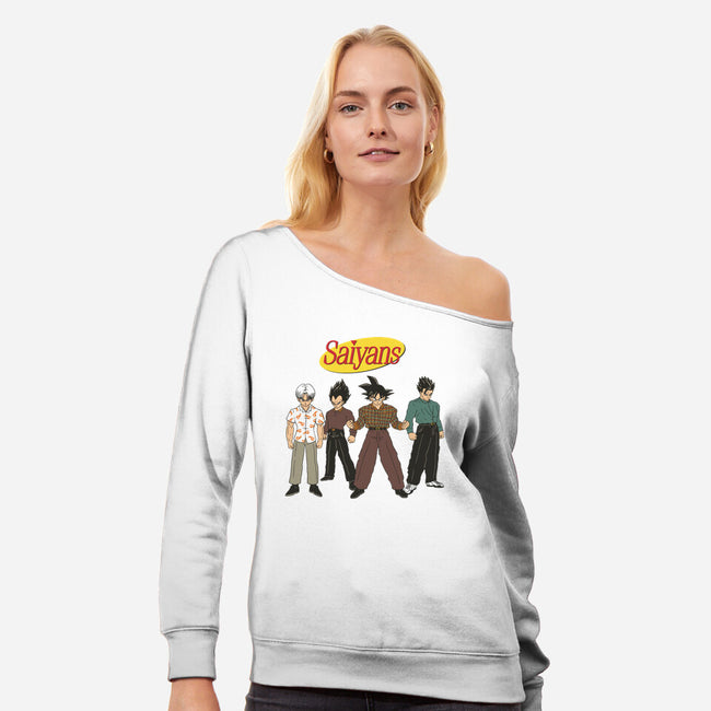 Saiyanfeld-womens off shoulder sweatshirt-gaci