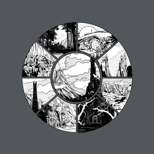 Middle Earth-womens v-neck tee-fanfabio