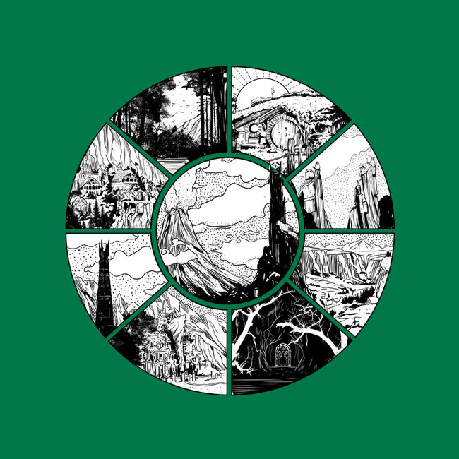 Middle Earth-womens basic tee-fanfabio