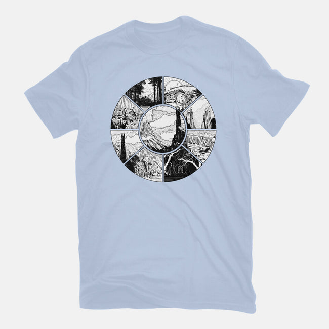 Middle Earth-womens basic tee-fanfabio