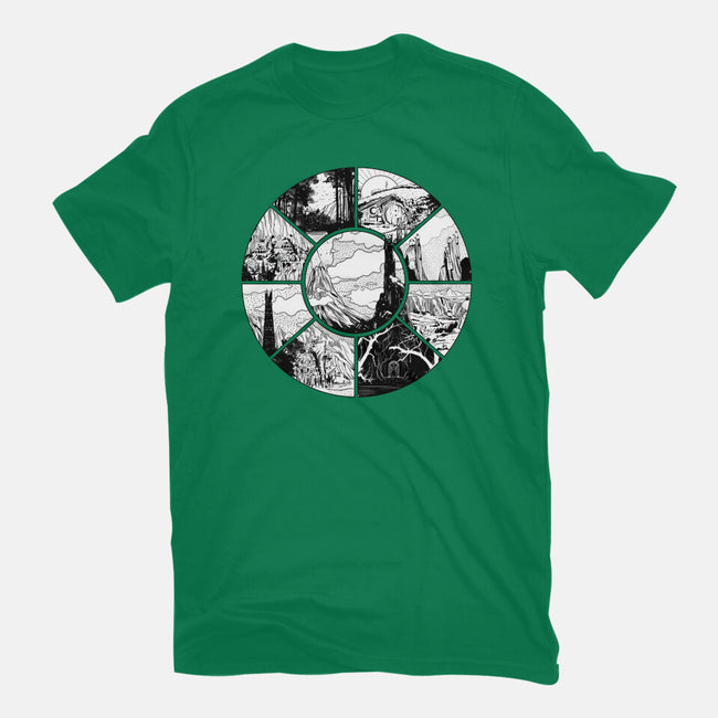 Middle Earth-womens basic tee-fanfabio