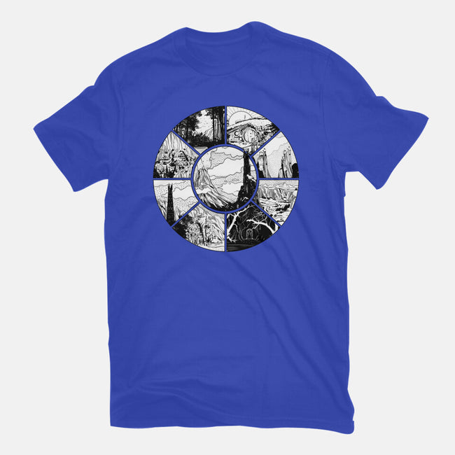 Middle Earth-womens basic tee-fanfabio