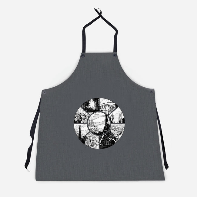 Middle Earth-unisex kitchen apron-fanfabio