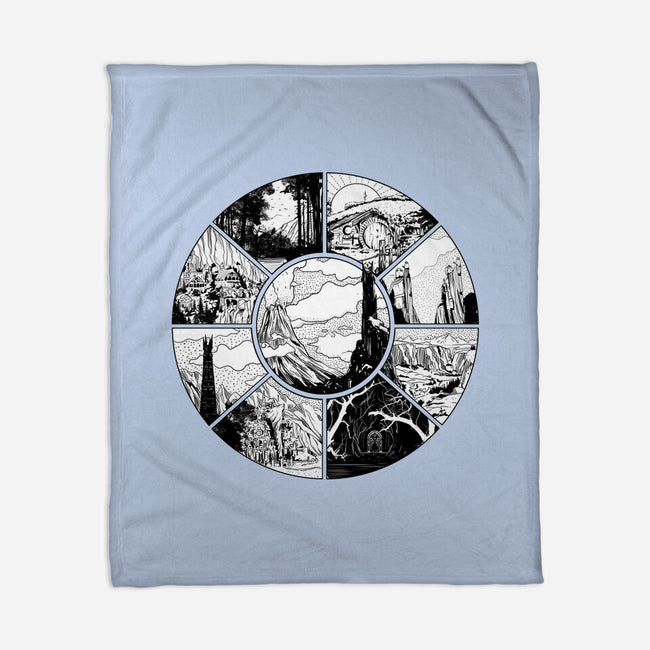 Middle Earth-none fleece blanket-fanfabio