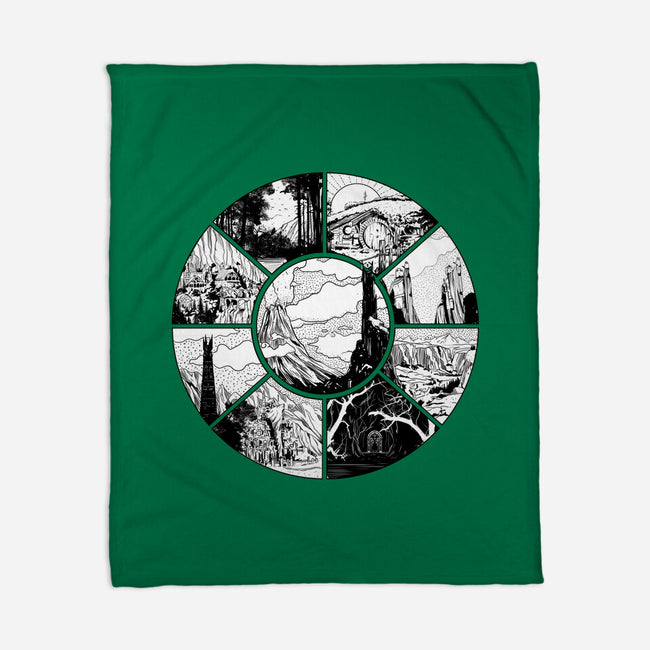 Middle Earth-none fleece blanket-fanfabio