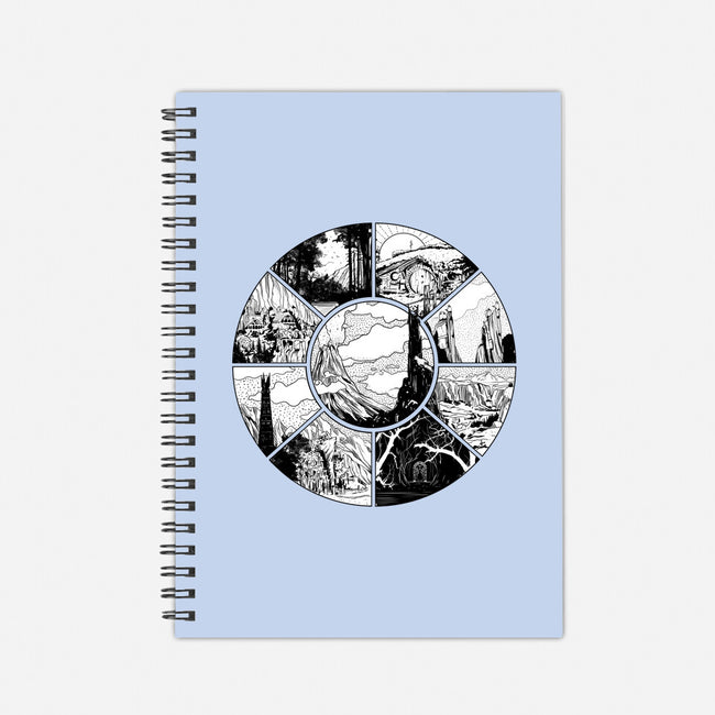 Middle Earth-none dot grid notebook-fanfabio