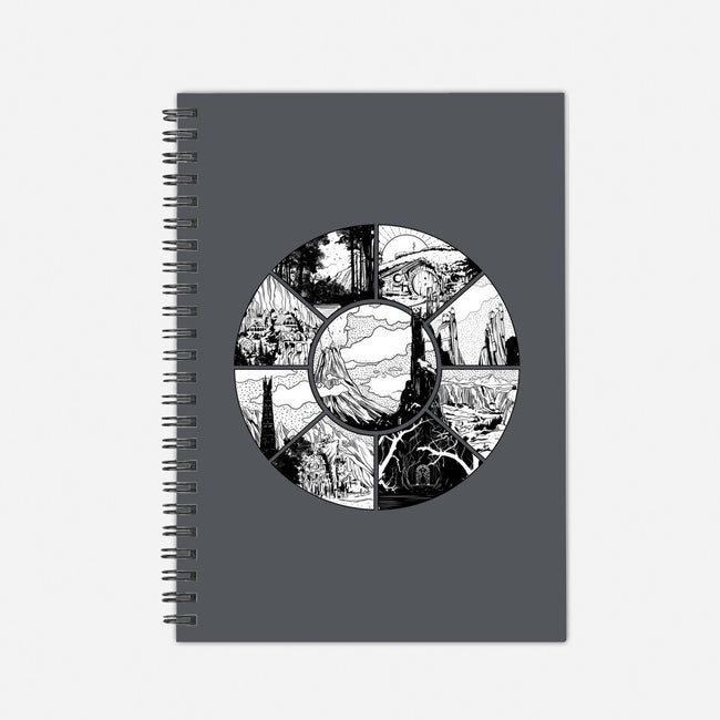Middle Earth-none dot grid notebook-fanfabio