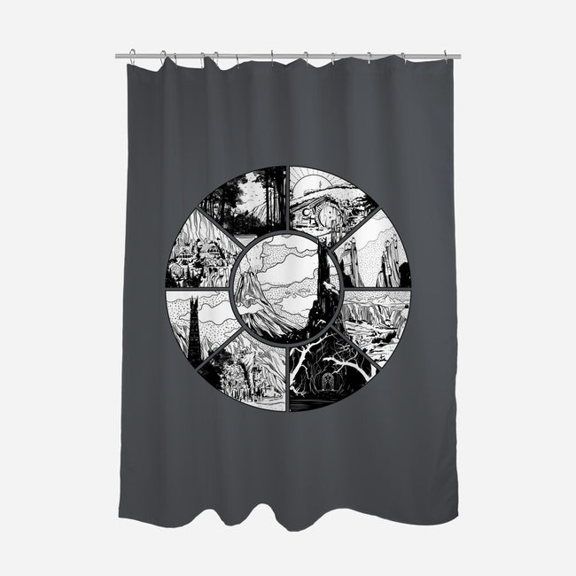 Middle Earth-none polyester shower curtain-fanfabio