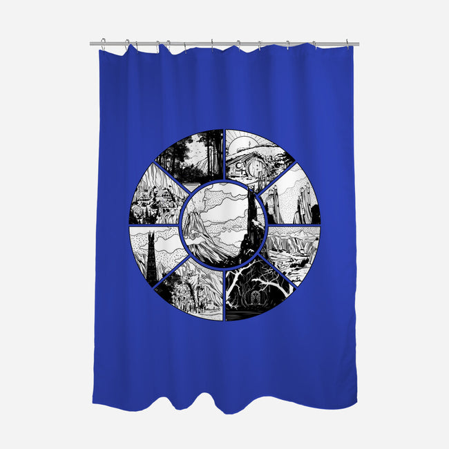 Middle Earth-none polyester shower curtain-fanfabio