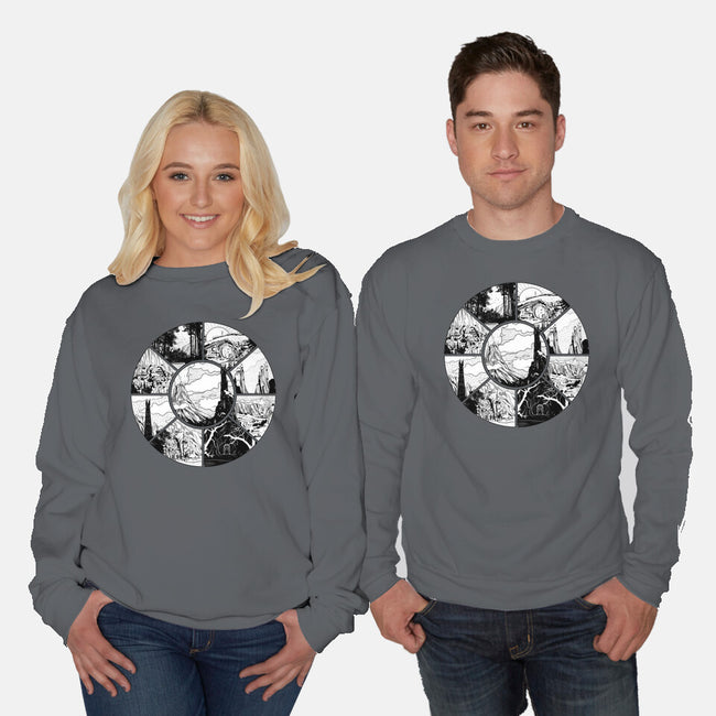 Middle Earth-unisex crew neck sweatshirt-fanfabio