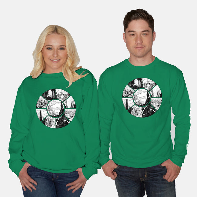 Middle Earth-unisex crew neck sweatshirt-fanfabio