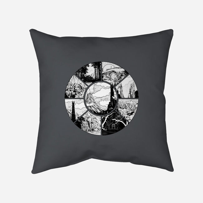 Middle Earth-none removable cover w insert throw pillow-fanfabio