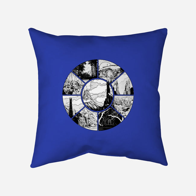 Middle Earth-none removable cover w insert throw pillow-fanfabio