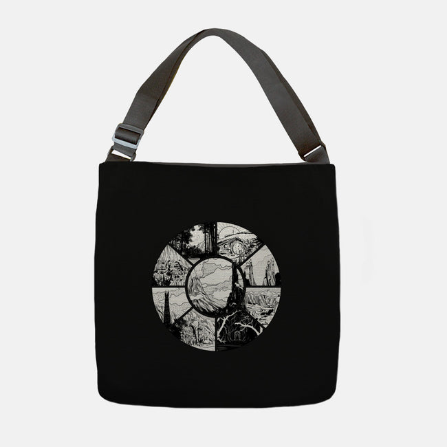 Middle Earth-none adjustable tote-fanfabio