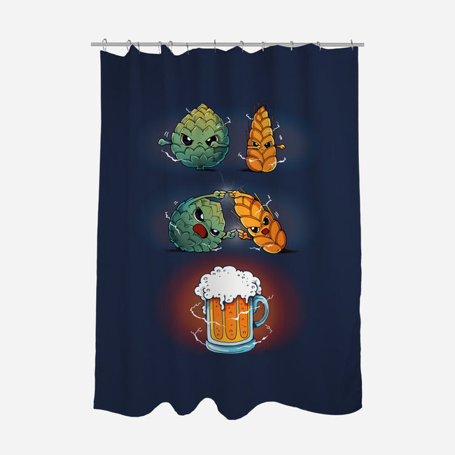 Beer Fusion 2.0-none polyester shower curtain-Vallina84