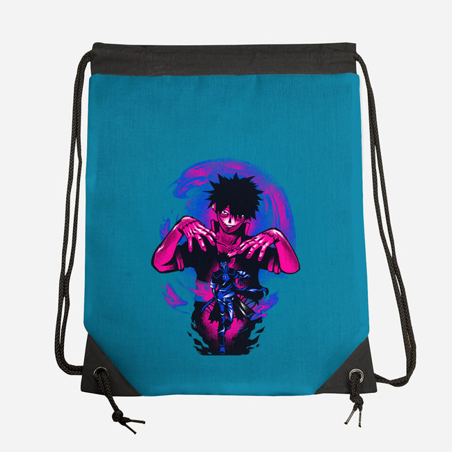 Blue Flame Dabi-none drawstring bag-hypertwenty