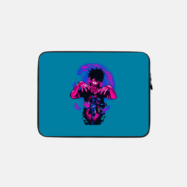 Blue Flame Dabi-none zippered laptop sleeve-hypertwenty