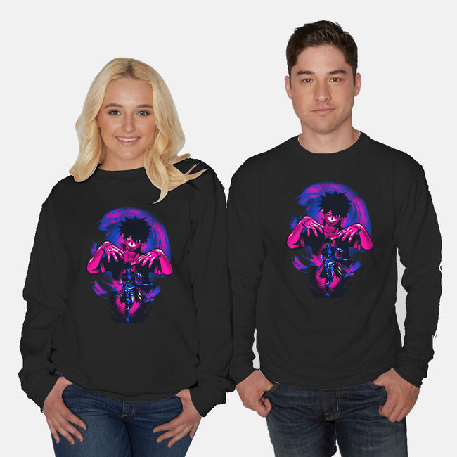 Blue Flame Dabi-unisex crew neck sweatshirt-hypertwenty
