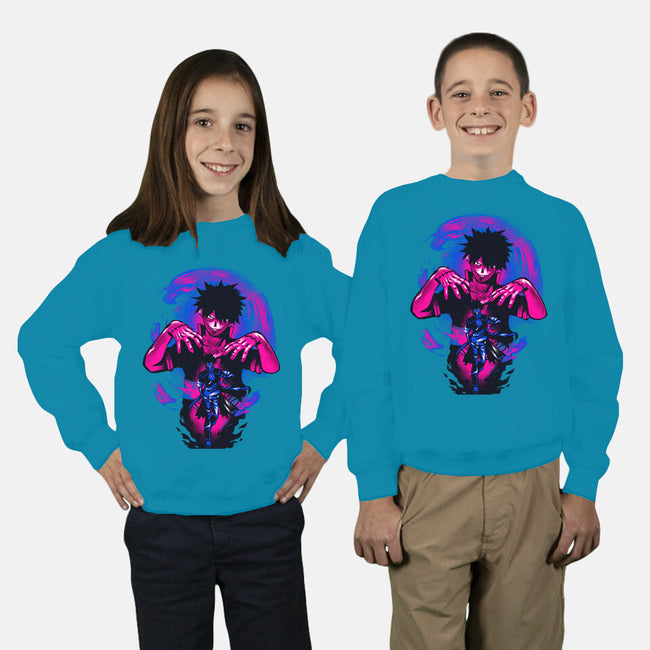 Blue Flame Dabi-youth crew neck sweatshirt-hypertwenty