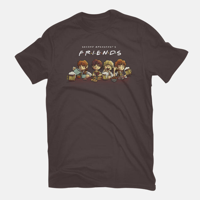 Second Breakfast Friends-womens basic tee-fanfabio