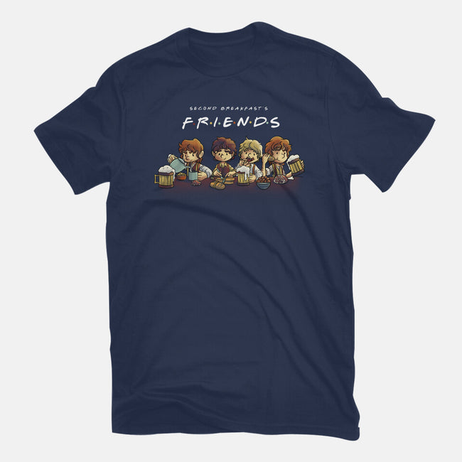 Second Breakfast Friends-womens basic tee-fanfabio