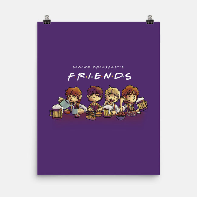 Second Breakfast Friends-none matte poster-fanfabio