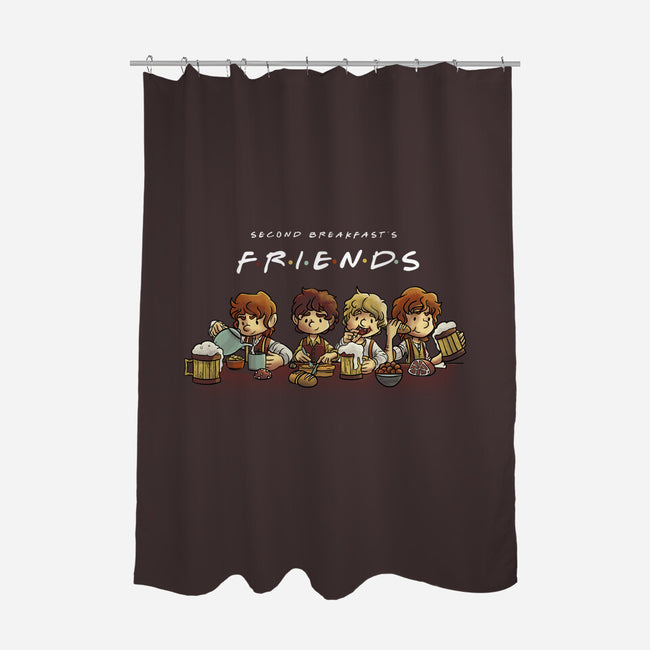 Second Breakfast Friends-none polyester shower curtain-fanfabio